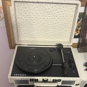 Crosley Black and Cream Textured Record Player
